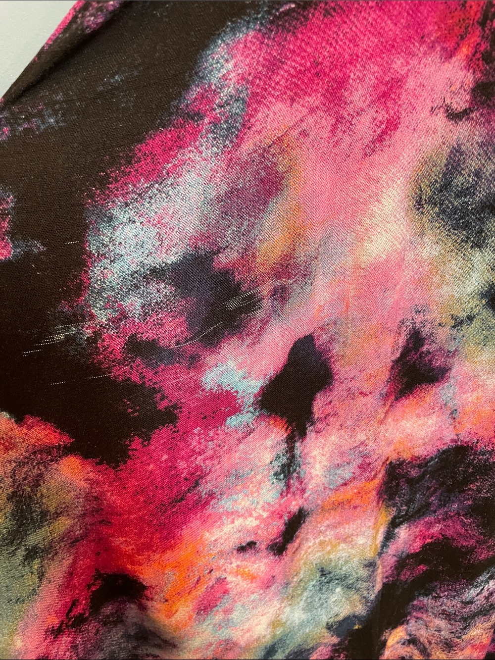 Torrid Rainbow Tie Dye Maxi Dress 3X Tiered Boho Galaxy Abstract Print - Picture 8 of 10